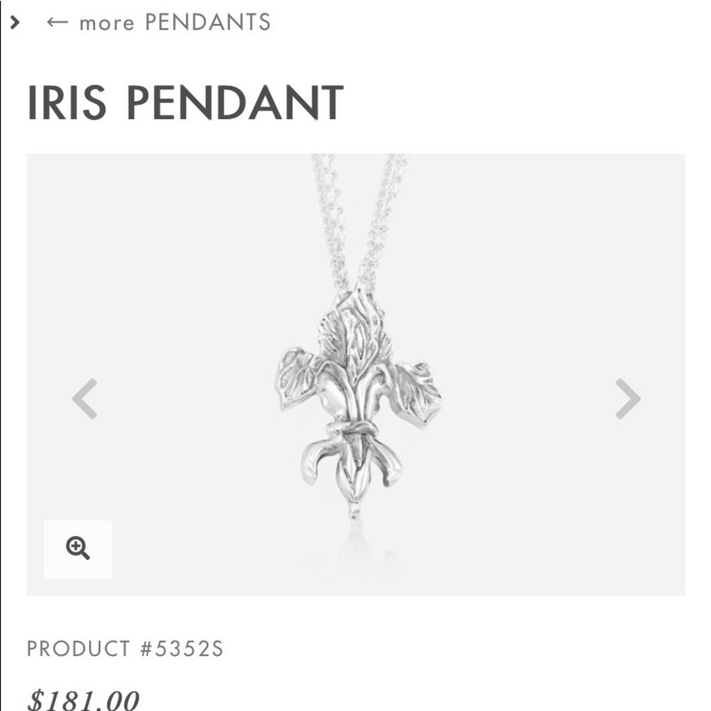 Mignon Faget Iris necklace- sterling silver